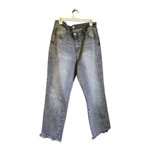 Women's Juicy Couture Plus 16W Grey Marble Wash Ankle Cropped Jeans